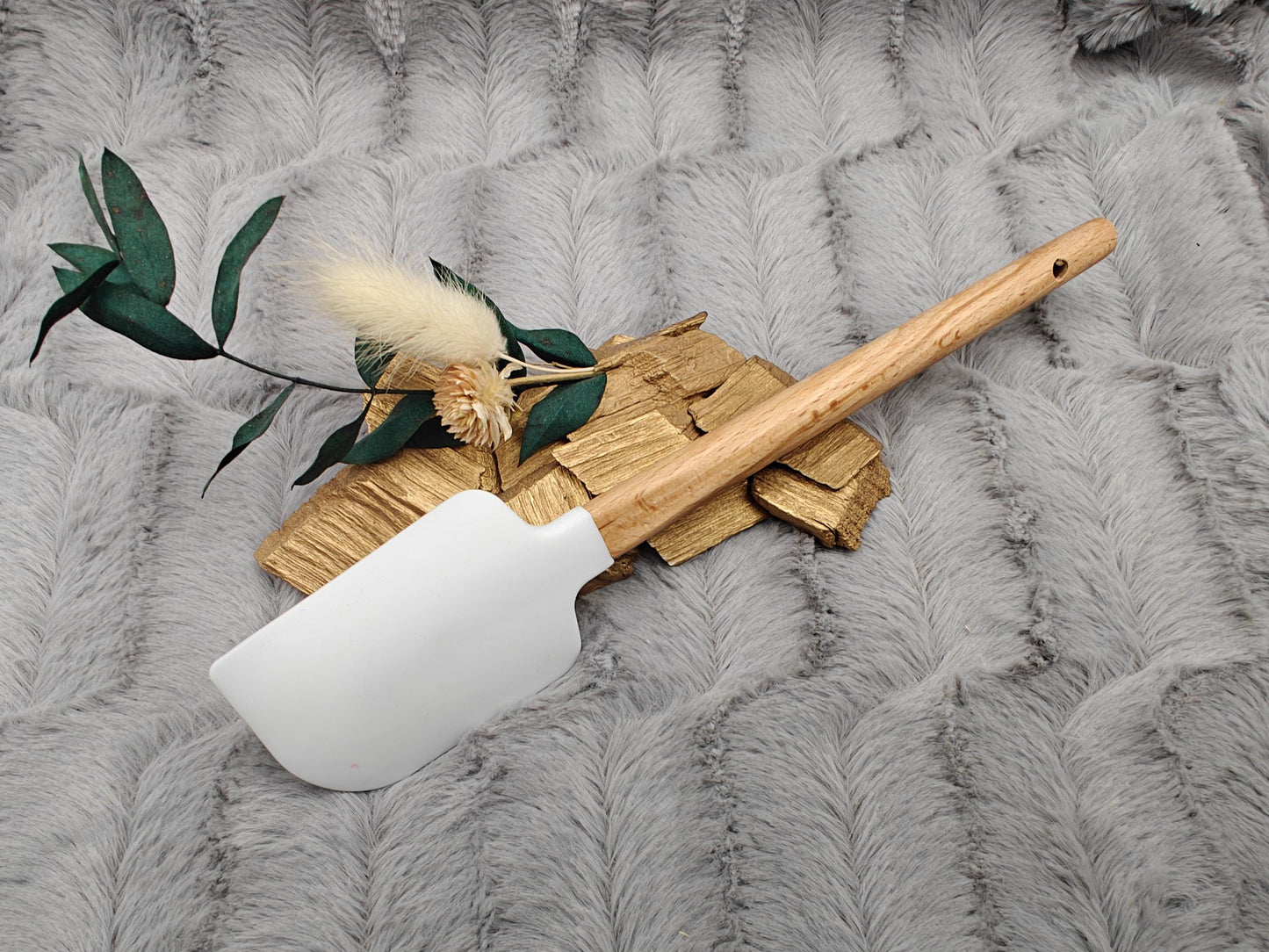 Silikonspatel personalisiert Jingle all the way Weihnachten Teigschaber backen, kochen ca. 23 cm lang mit Wunschgravur Geschenk