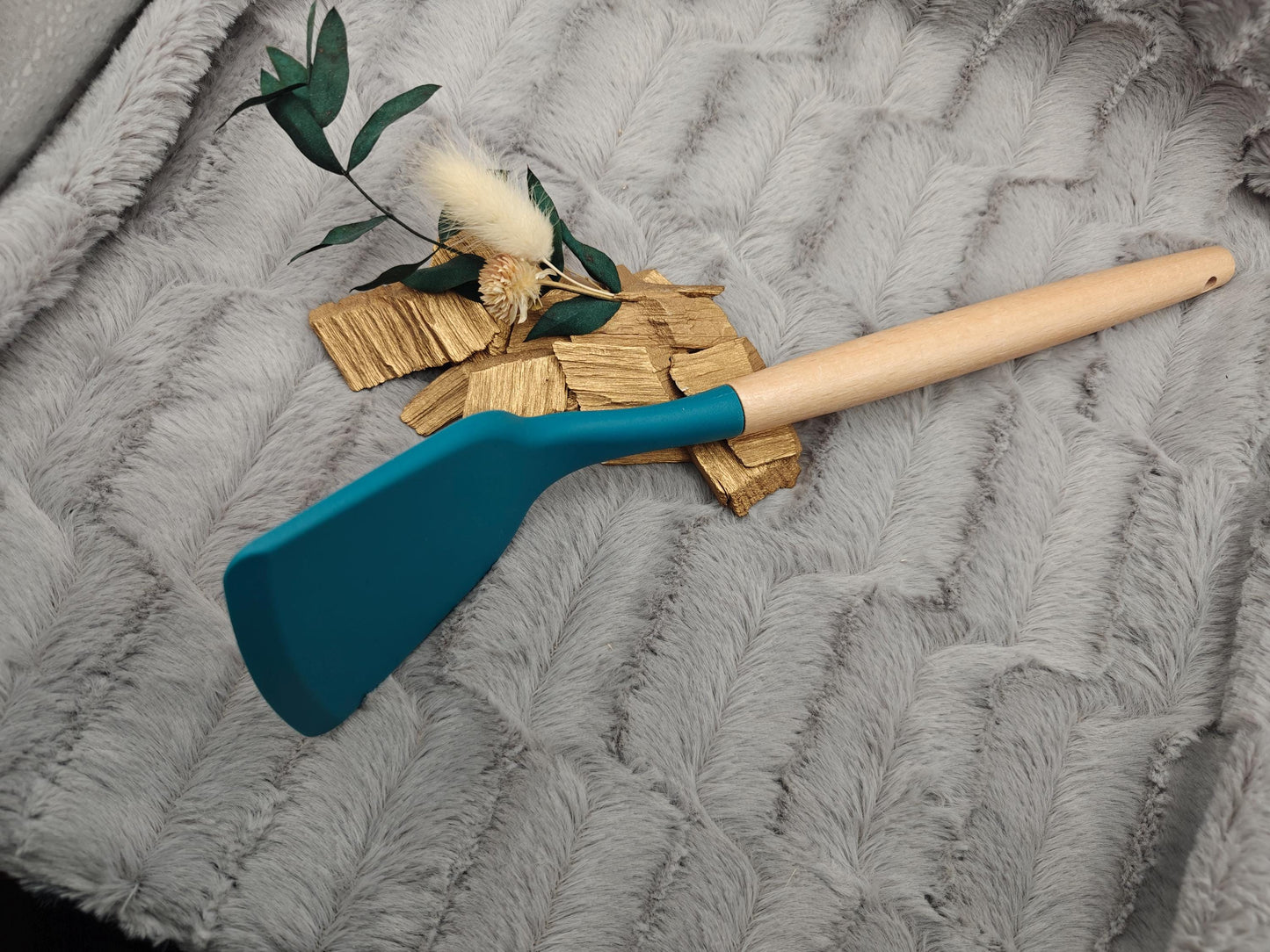 Pfannenwender personalisiert Silikon ca. 32 cm lang 8 Farben zur Auswahl mit Wunschgravur Geschenk Küchenhelfer