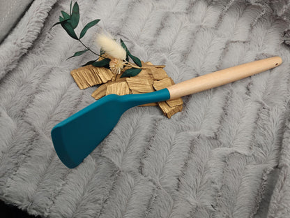 Pfannenwender personalisiert Silikon ca. 32 cm lang 8 Farben zur Auswahl mit Wunschgravur Geschenk Küchenhelfer