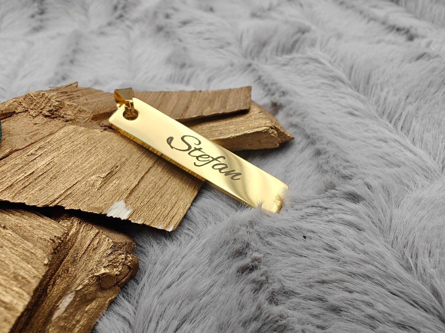 Schlüsselanhänger personalisiert Liebe Edelstahl schwarz rechteckig mit Gravur rechteck 45x10x1,7mm 5 Farben