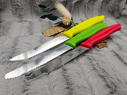 Messer personalisiert Küchenmesser Tomatenmesser mit individueller Gravur 11 cm Klinge 7 Farben zur Wahl