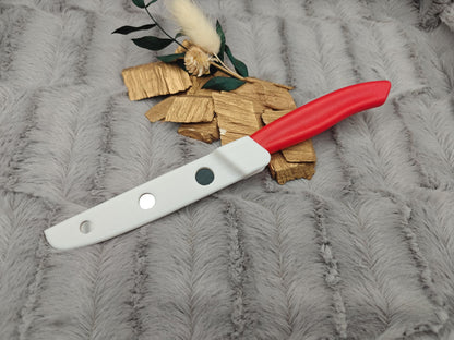 Messer personalisiert Küchenmesser Tomatenmesser mit individueller Gravur 11 cm Klinge 7 Farben zur Wahl