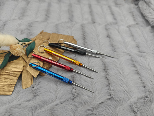 ewiger Zahnstocher als Schlüsselanhänger personalisiert Edelstahl mit Gravur Geschenk in 5 Farben verfügbar