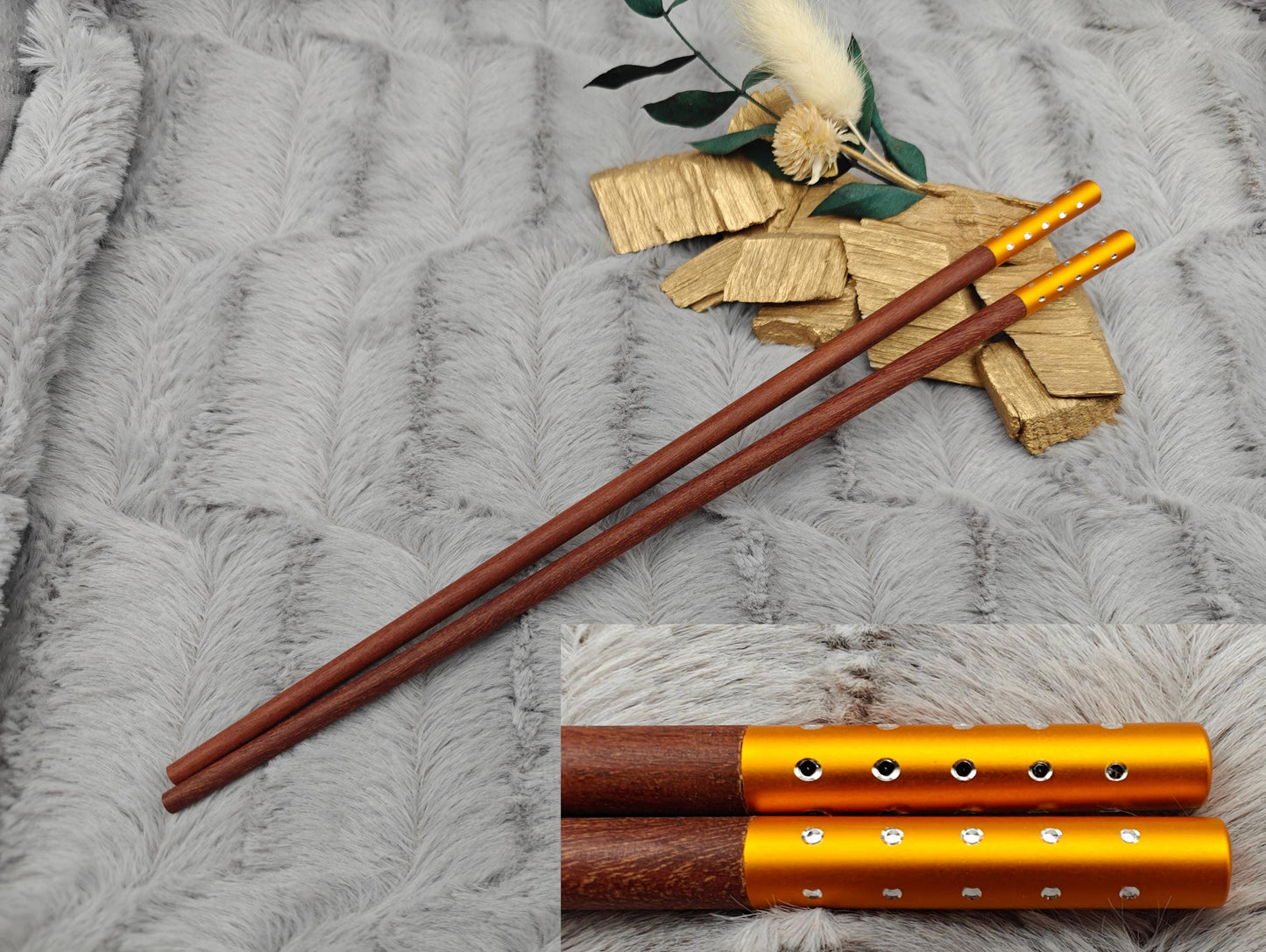 1 Paar Chopsticks personalisiert 2 Stück Essstäbchen mit Gravur 25 cm 7 Varianten zur Wahl Geschenk