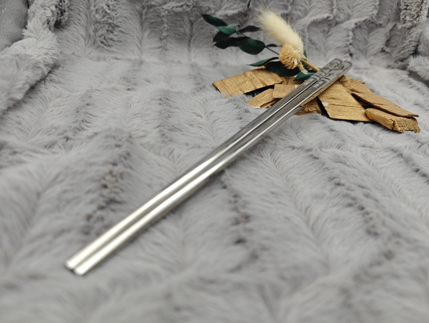 1 Paar Chopsticks personalisiert 2 Stück Essstäbchen Edelstahl mit Gravur 23 cm Drache Wahl Geschenk