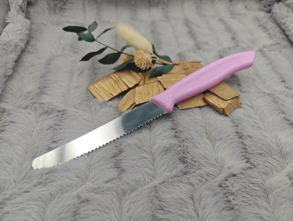 Messer personalisiert Küchenmesser Tomatenmesser mit individueller Gravur 11 cm Klinge 7 Farben zur Wahl