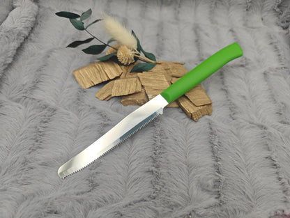 Personalisiertes Küchenmesser mit Gravur | Scharfes Brötchenmesser Wellenschliff | Individuelles Tomatenmesser | Edelstahl Vesper-Messer