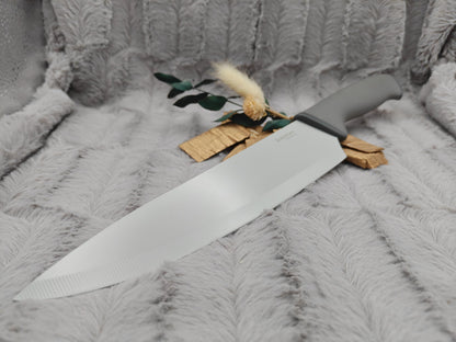 Personalisiertes Kochmesser Chefmesser mit Gravur | Scharfes Küchenmesser Edelstahl 20 cm | mit Name & Schutzhülle | Antihaft-Beschichtung