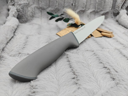 Personalisiertes Tranchiermesser mit Gravur | Scharfes Fleischmesser Edelstahl 20 cm | Bratenmesser mit Name & Klingenschutz