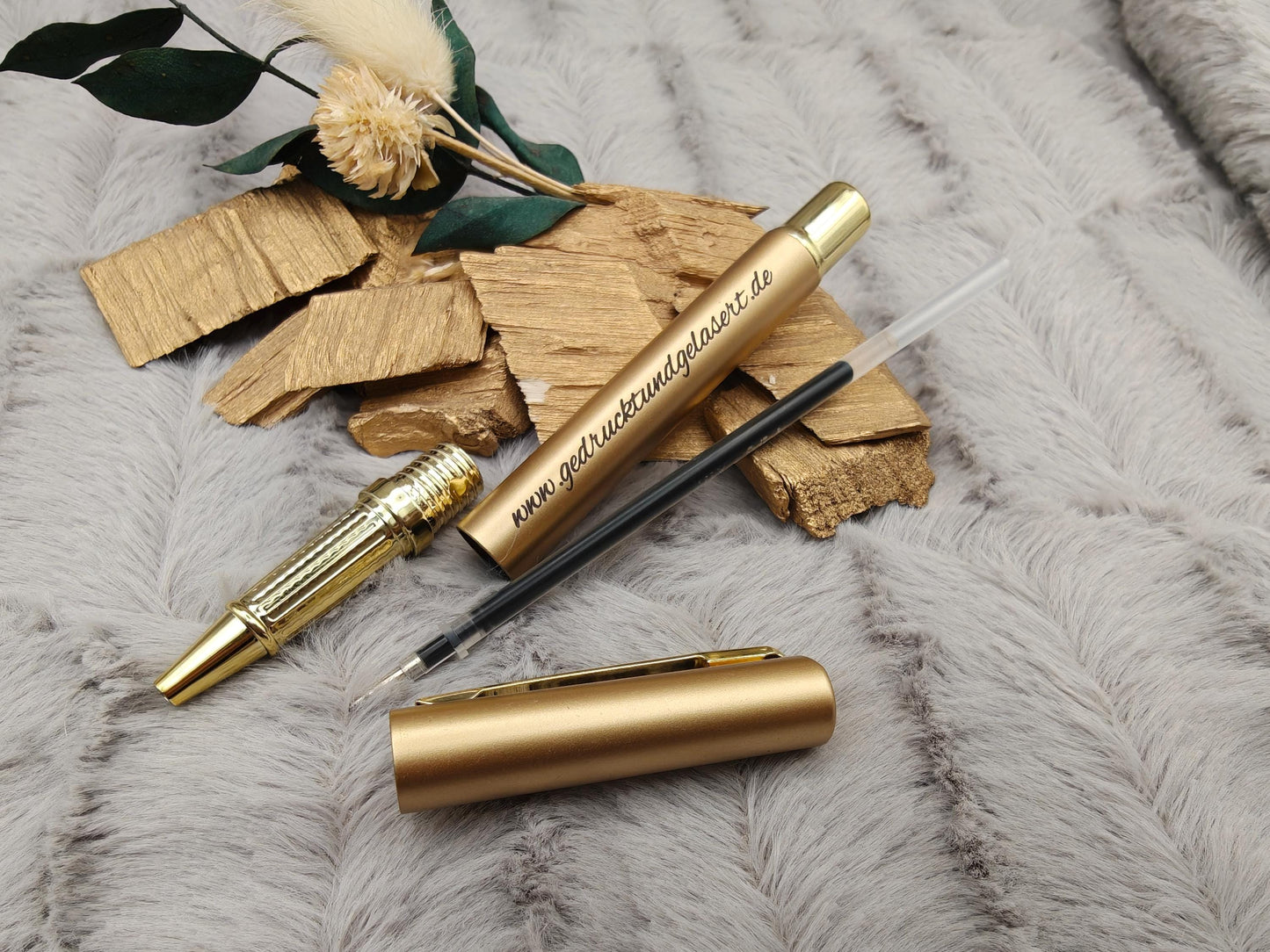 Gelstift personalisiert mit Gravur Kugelschreiber verschiedene Farben Kuli Stift Holz Gastgeschenk Geschenk