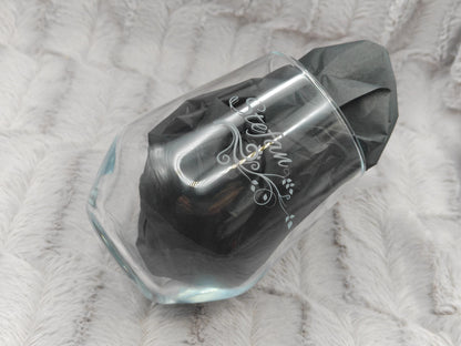Trinkglas mit Gravur personalisiert Glas Becherglas Weinglas 450ml mit individueller Gravur