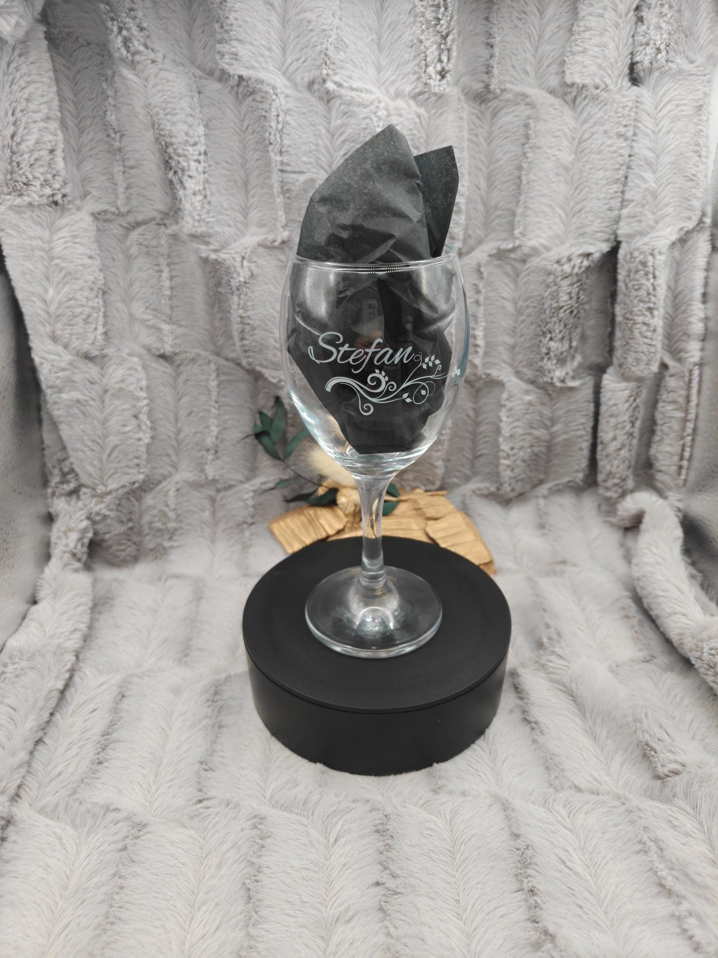 Weinglas mit Gravur personalisiert Glas Trinkglas 250ml mit individueller Gravur