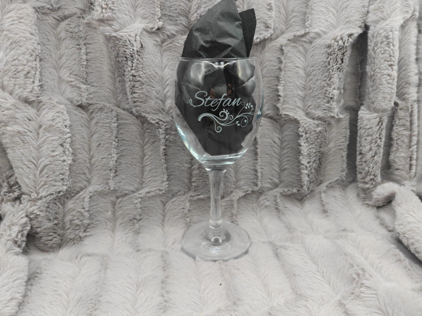 Weinglas mit Gravur personalisiert Glas Trinkglas 250ml mit individueller Gravur
