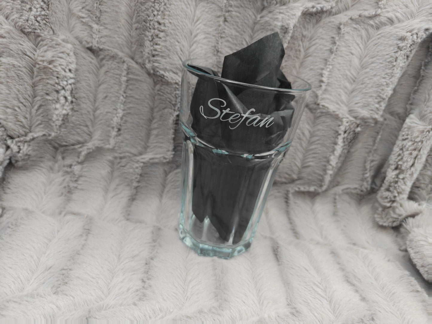 Latte Macchiato Glas mit Gravur personalisiert | Kaffeeglas mit Name oder Spruch | Geschenkidee Geburtstag & Einzug | Trinkglas individuell