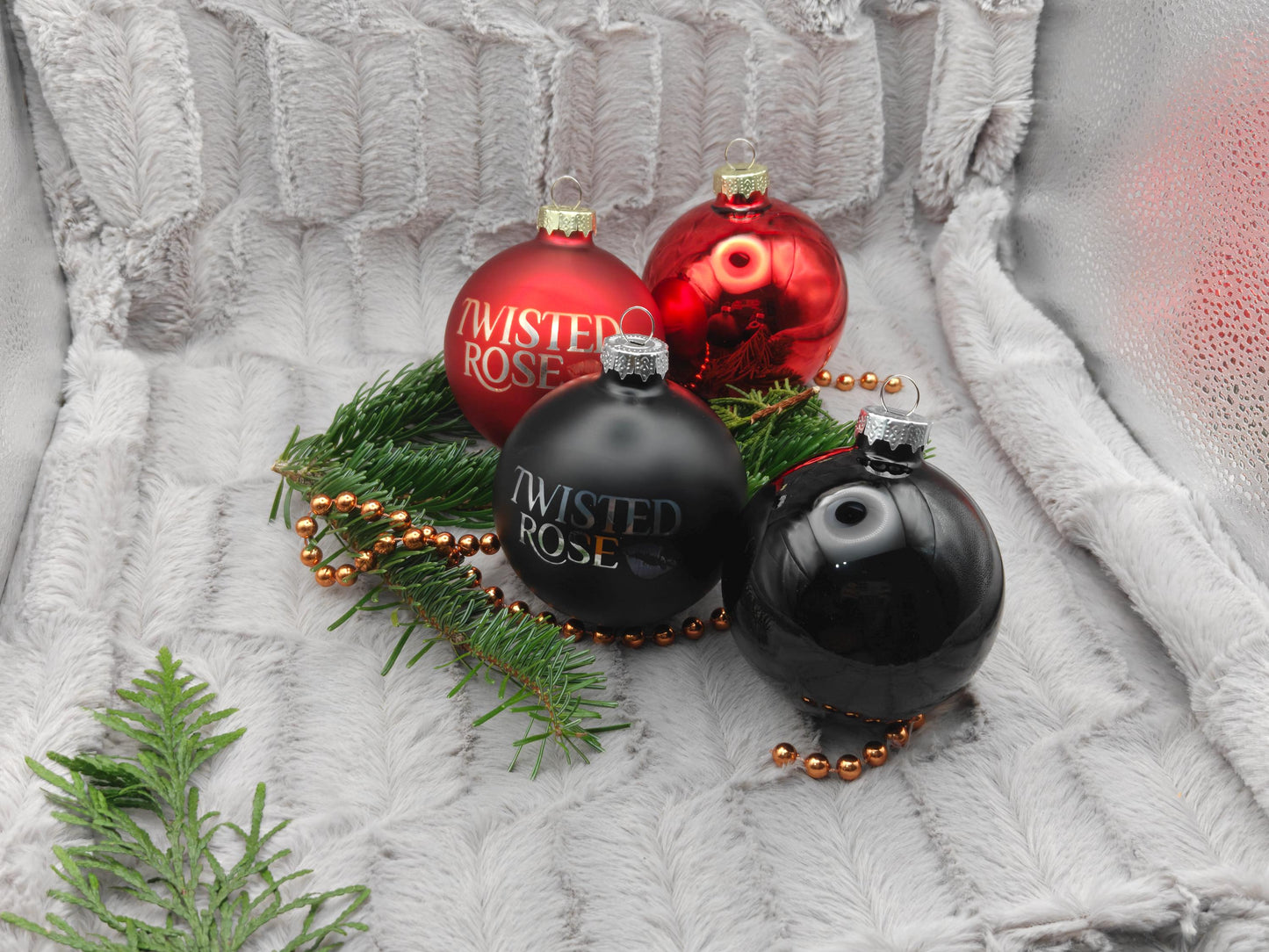Personalisierte Christbaumkugel aus Glas mit Gravur | 80mm Weihnachtskugel mit Name | Christbaumschmuck Echtglas Matt & Glänzend