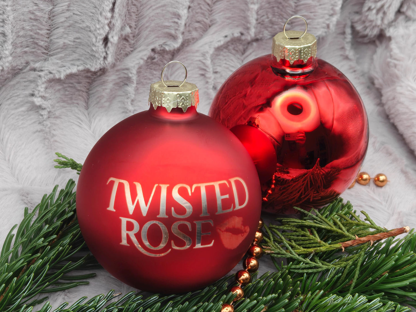 Personalisierte Christbaumkugel aus Glas mit Gravur | 80mm Weihnachtskugel mit Name | Christbaumschmuck Echtglas Matt & Glänzend