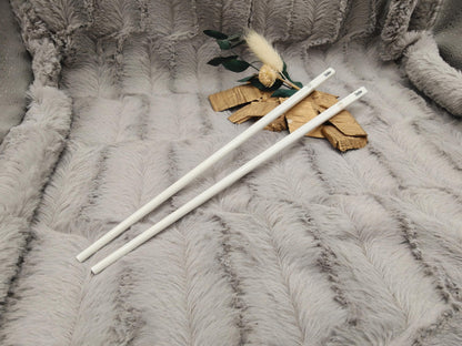 Personalisierte Essstäbchen aus Keramik mit Gravur | 1 Paar Chopsticks mit Name | Weiß & Gold | Individuelles Geschenk Sushi-Liebhaber
