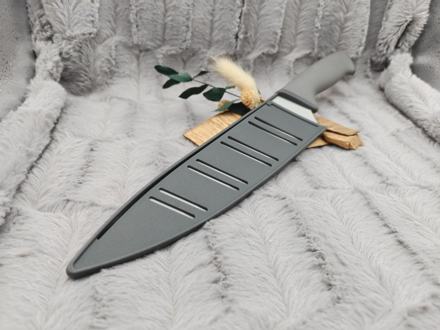 Personalisiertes Kochmesser Chefmesser mit Gravur | Scharfes Küchenmesser Edelstahl 20 cm | mit Name & Schutzhülle | Antihaft-Beschichtung