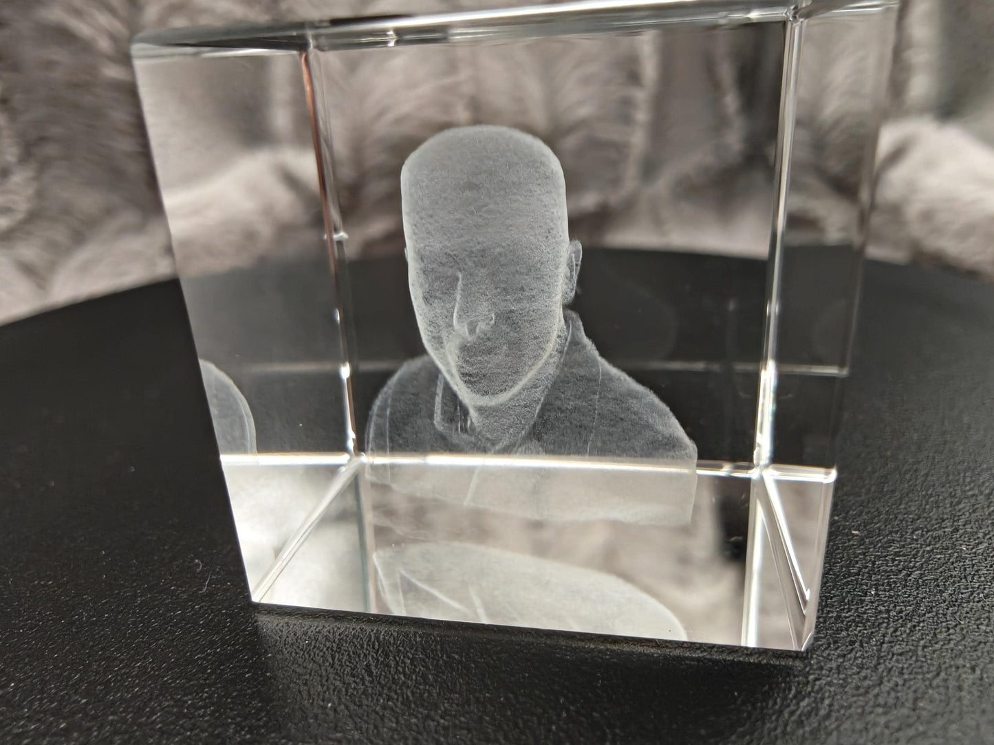 3D Foto im Kristall Würfel Kristallwürfel Gravur Fotogravur 30x30x30mm