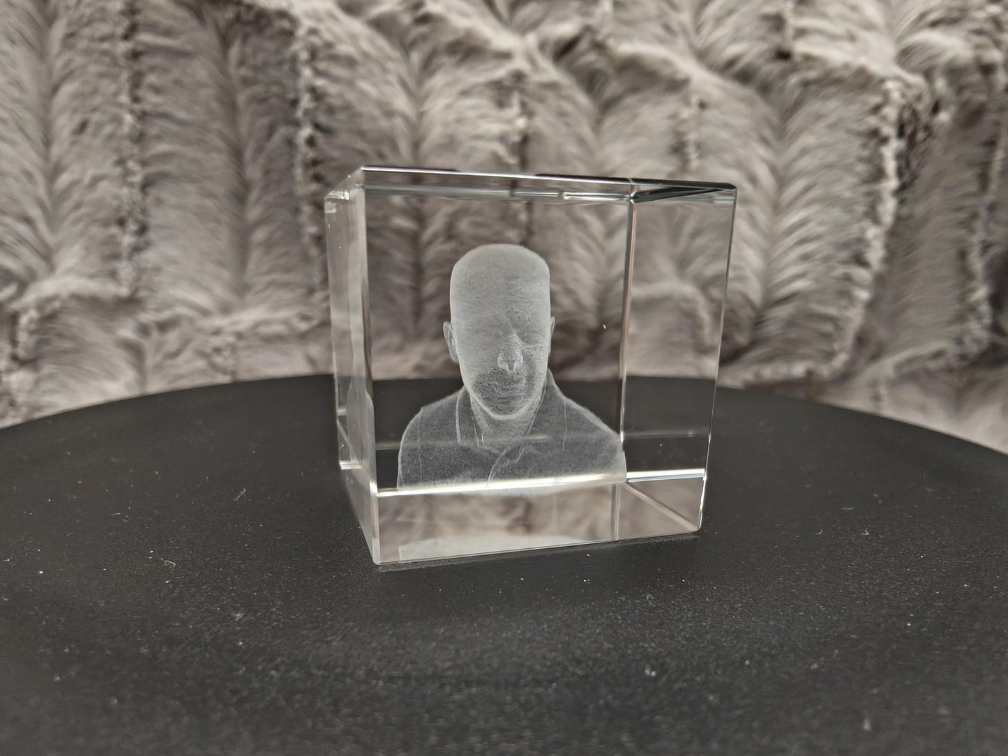 3D Foto im Kristall Würfel Kristallwürfel Gravur Fotogravur 30x30x30mm
