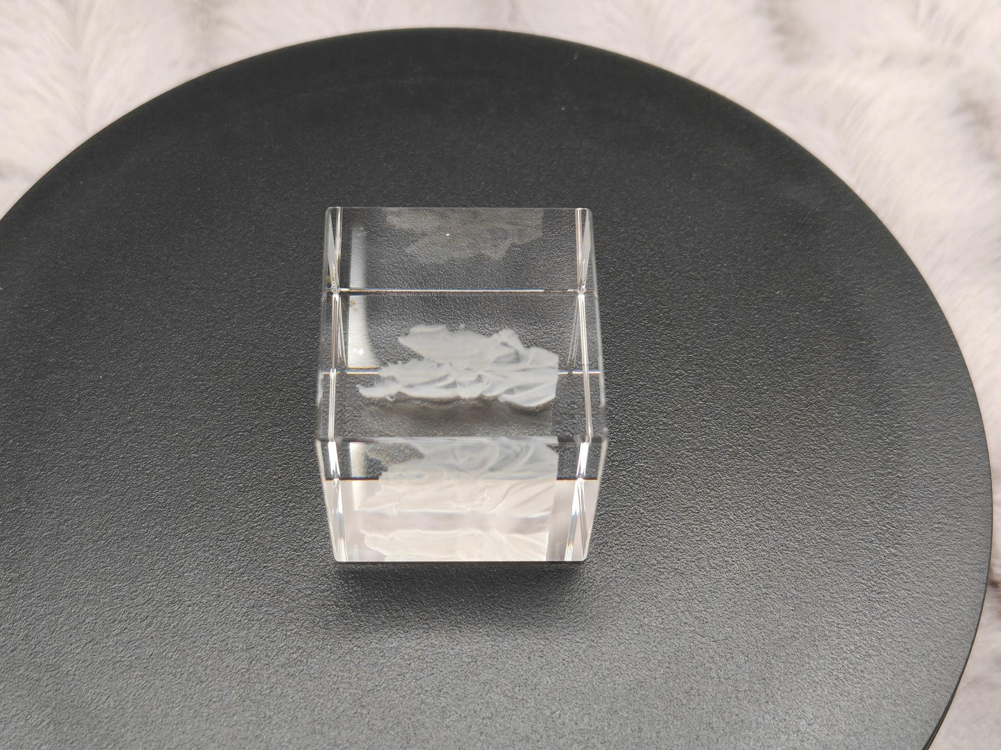 3D Foto im Kristall Würfel Kristallwürfel Gravur Fotogravur 30x30x30mm