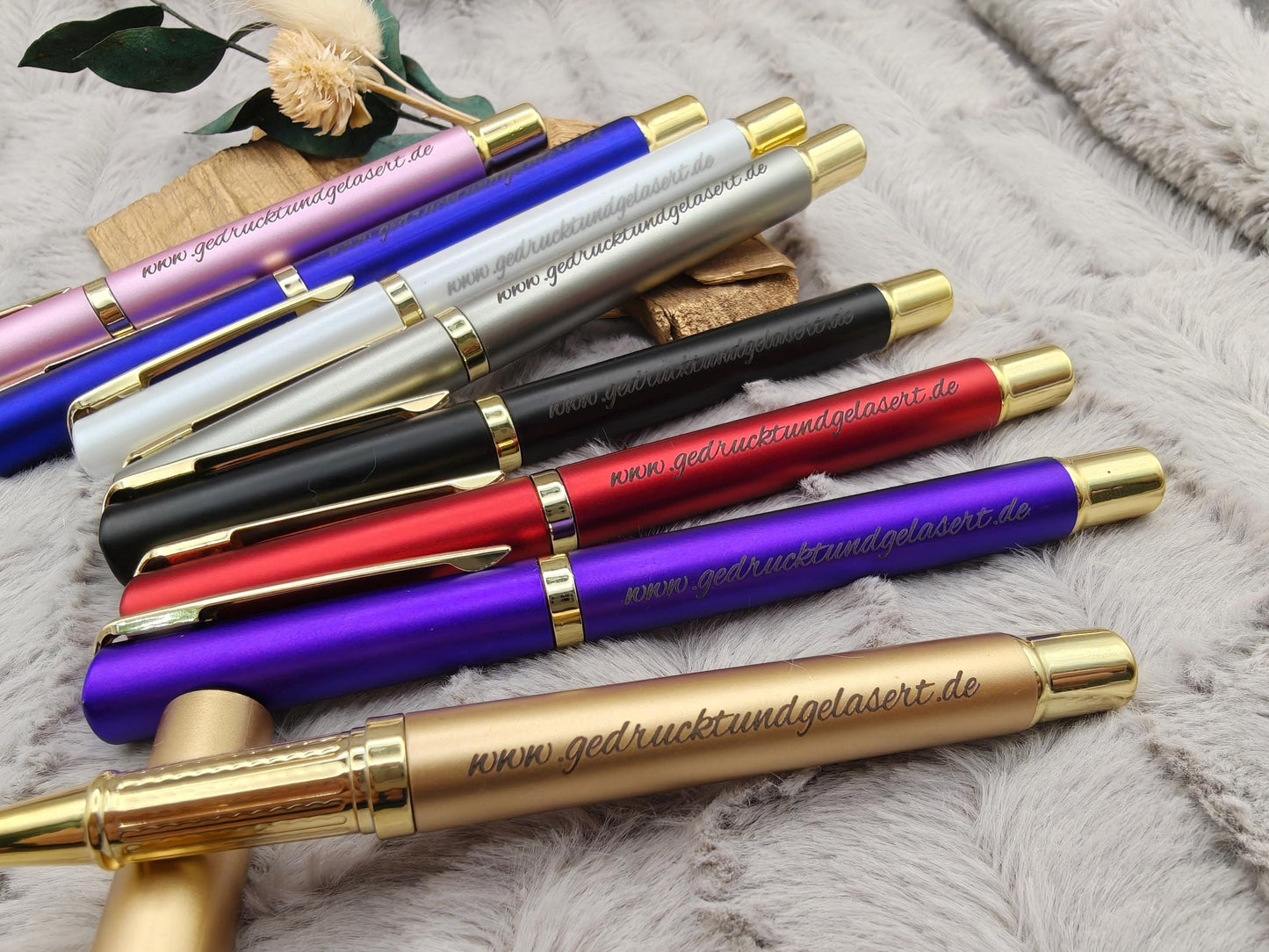 Gelstift personalisiert mit Gravur Kugelschreiber verschiedene Farben Kuli Stift Holz Gastgeschenk Geschenk