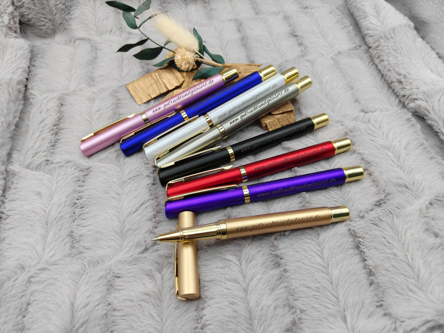 Gelstift personalisiert mit Gravur Kugelschreiber verschiedene Farben Kuli Stift Holz Gastgeschenk Geschenk