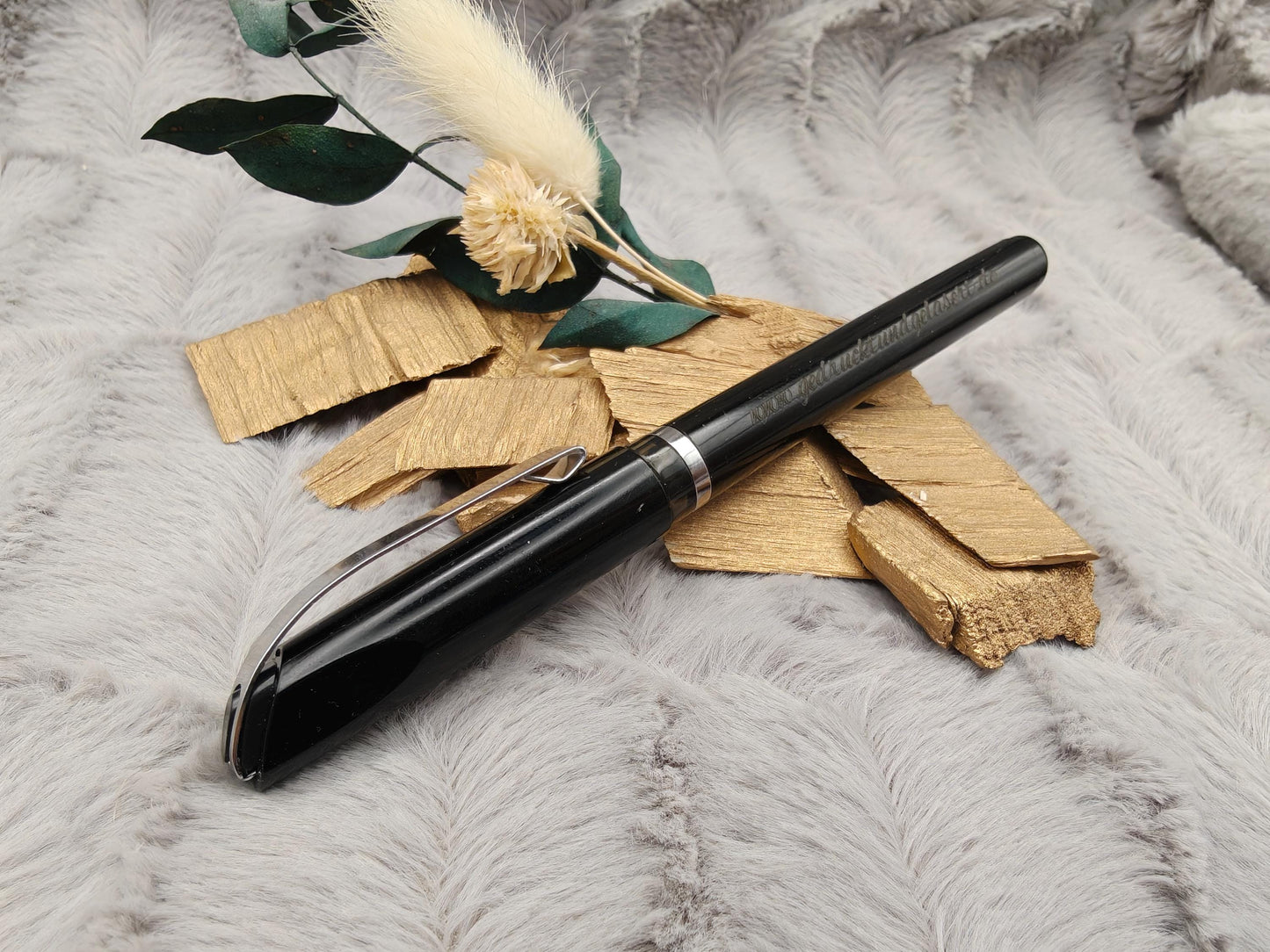 Gelstift personalisiert mit Gravur Kugelschreiber 5 verschiedene Farben Kuli Stift Holz Gastgeschenk Geschenk