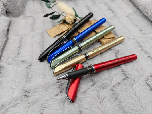 Gelstift personalisiert mit Gravur Kugelschreiber 5 verschiedene Farben Kuli Stift Holz Gastgeschenk Geschenk