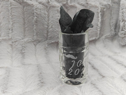 Schnapsglas Mini personalisiert Maßkrug Bierkrug Glas JGA Hochzeit Party Gag 40ml mit individueller Gravur