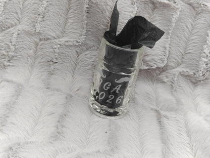 Schnapsglas Mini personalisiert Maßkrug Bierkrug Glas JGA Hochzeit Party Gag 40ml mit individueller Gravur