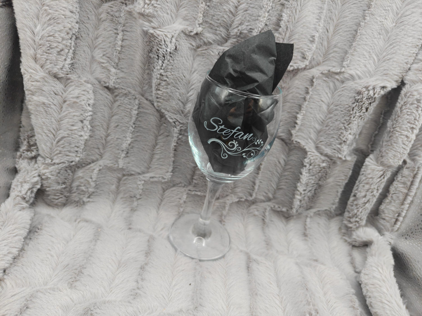 Weinglas mit Gravur personalisiert Glas Trinkglas 250ml mit individueller Gravur