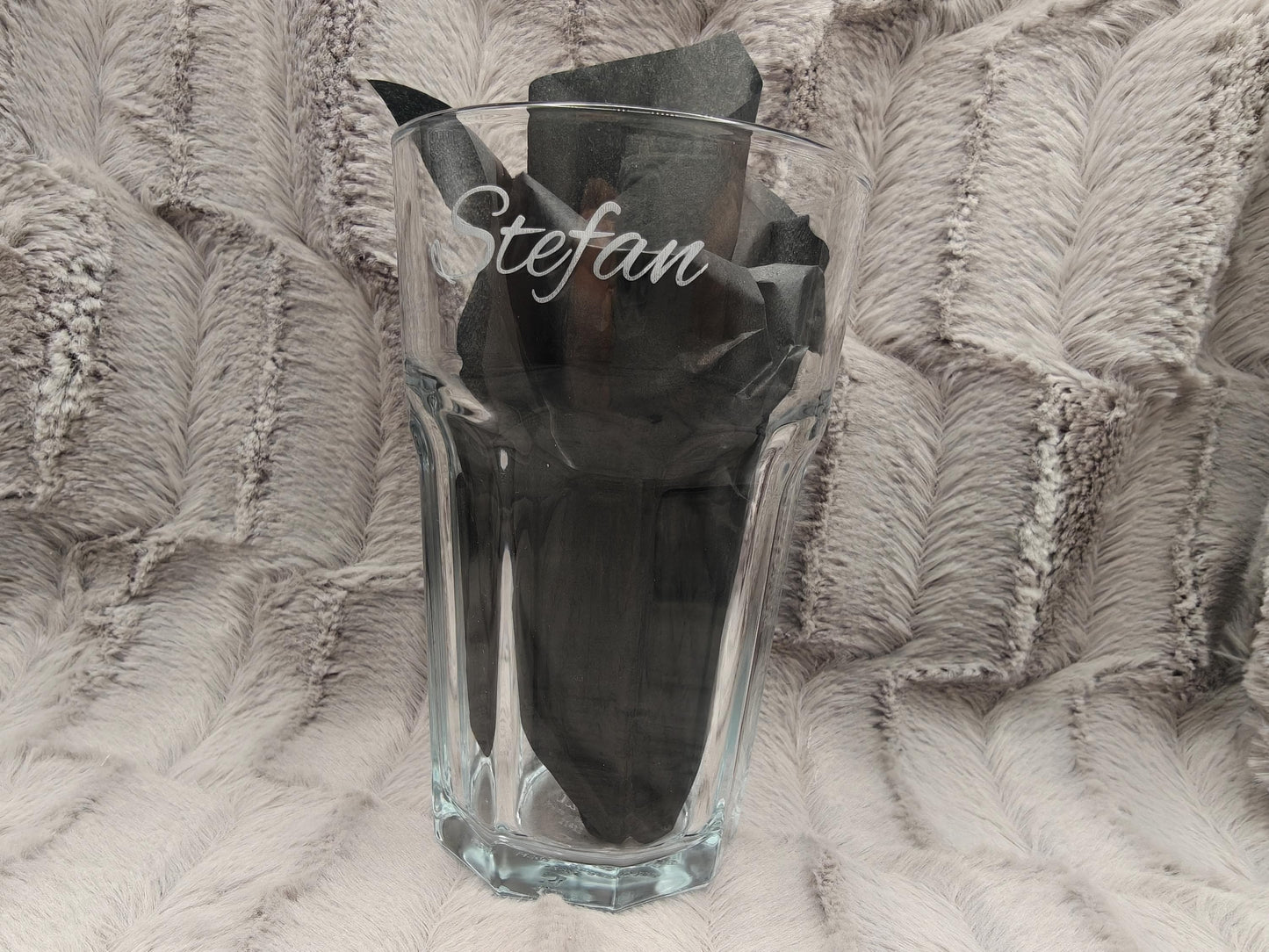 Latte Macchiato Glas mit Gravur personalisiert | Kaffeeglas mit Name oder Spruch | Geschenkidee Geburtstag & Einzug | Trinkglas individuell