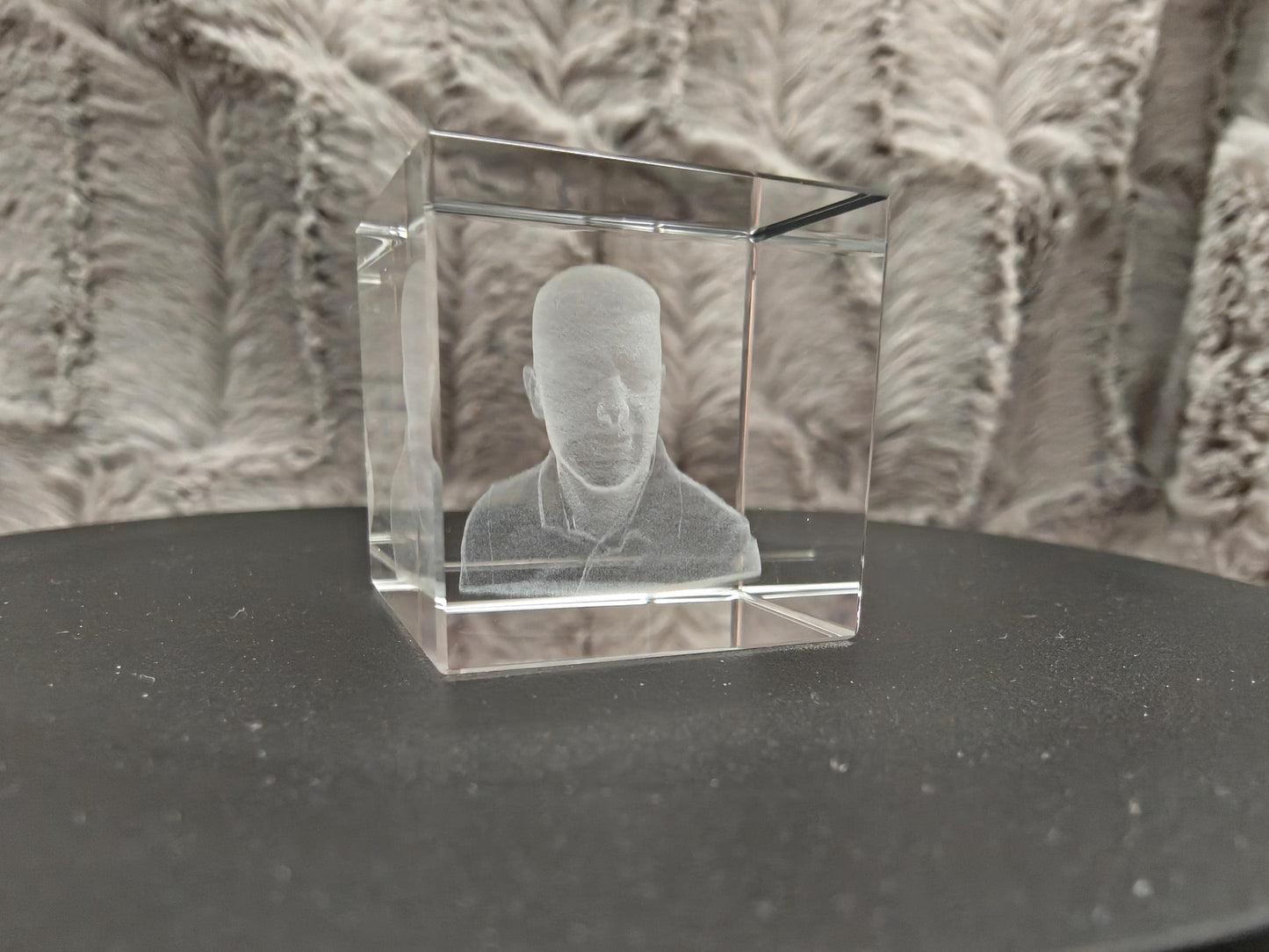3D Foto im Kristall Würfel Kristallwürfel Gravur Fotogravur 30x30x30mm