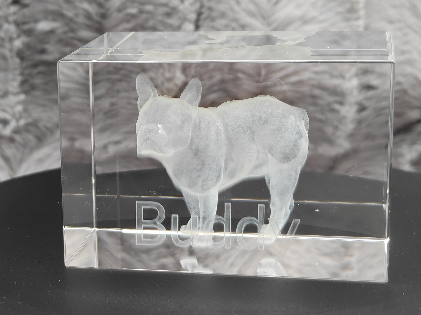 3D Foto im Kristall Quaderförmig Gravur Fotogravur 60x40x40mm
