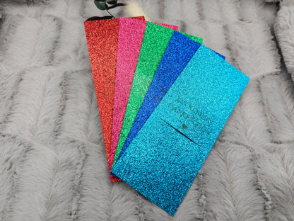 Kugelschreiber personalisiert Kleines Dankeschön 5 Glitzerfarben Glamour Geschenk Bambus individueller Gravur