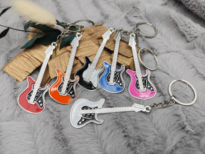 Schlüsselanhänger personalisiert Gitarre mit Gravur 70x26x1,6mm Geschenk