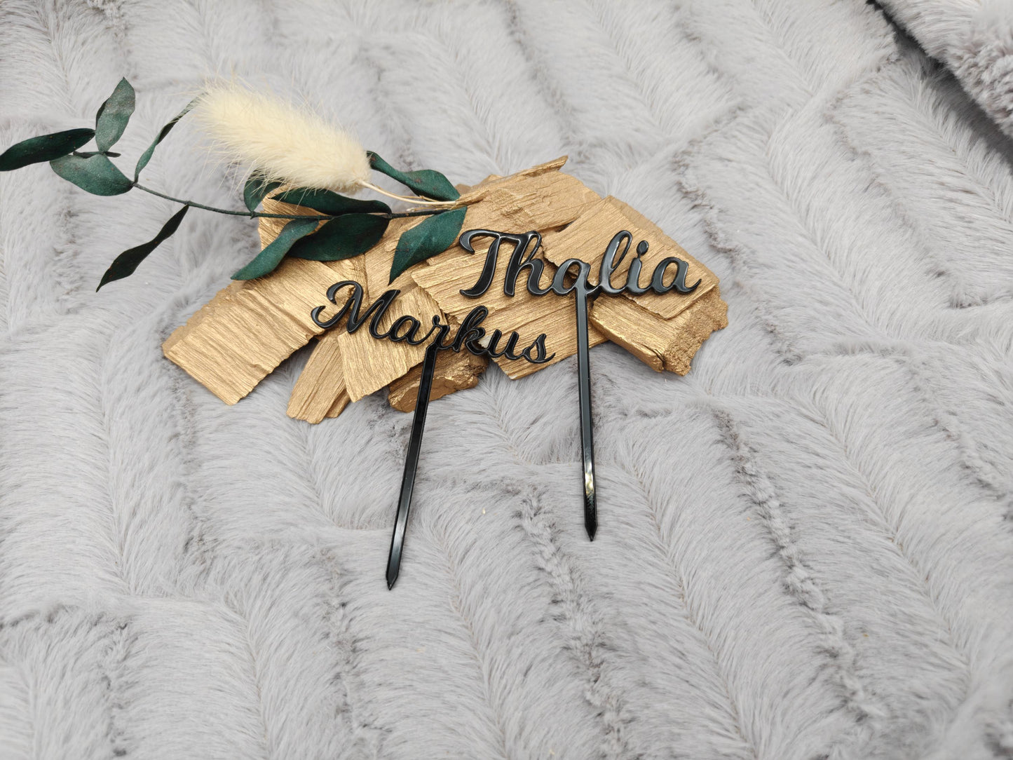 Caketopper Acryl personalisiert mit Namen für Cupcakes Muffins Minitörtchen Cake Topper konturgeschnitten