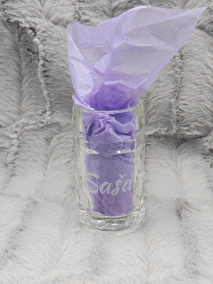 Schnapsglas Mini personalisiert Maßkrug Bierkrug Glas JGA Hochzeit Party Gag 40ml mit individueller Gravur