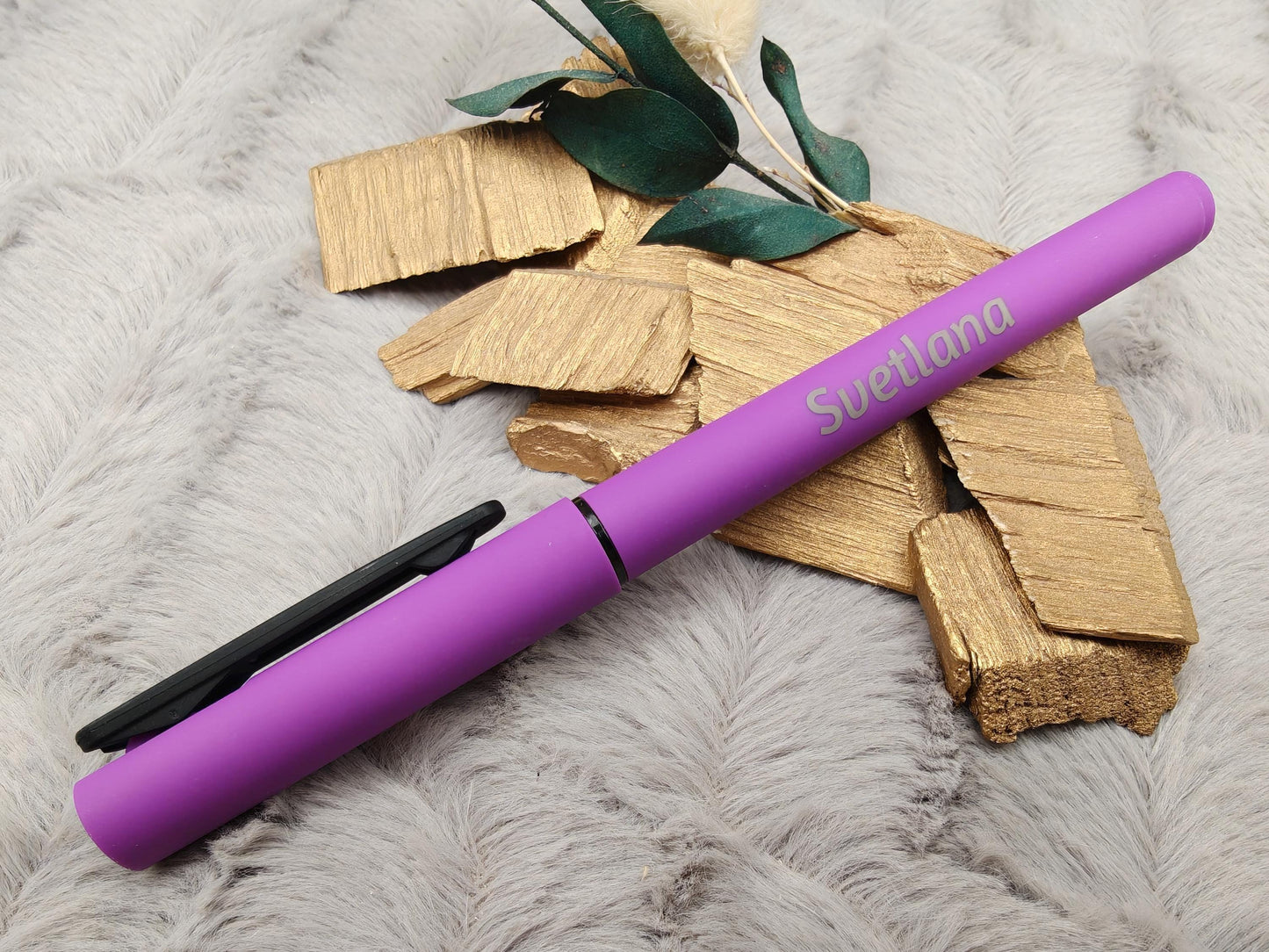 Gelschreiber personalisiert 8 verschiedene Farben gummierter Griff mit Gravur Kuli Stift Gastgeschenk Geschenk Kugelschreiber