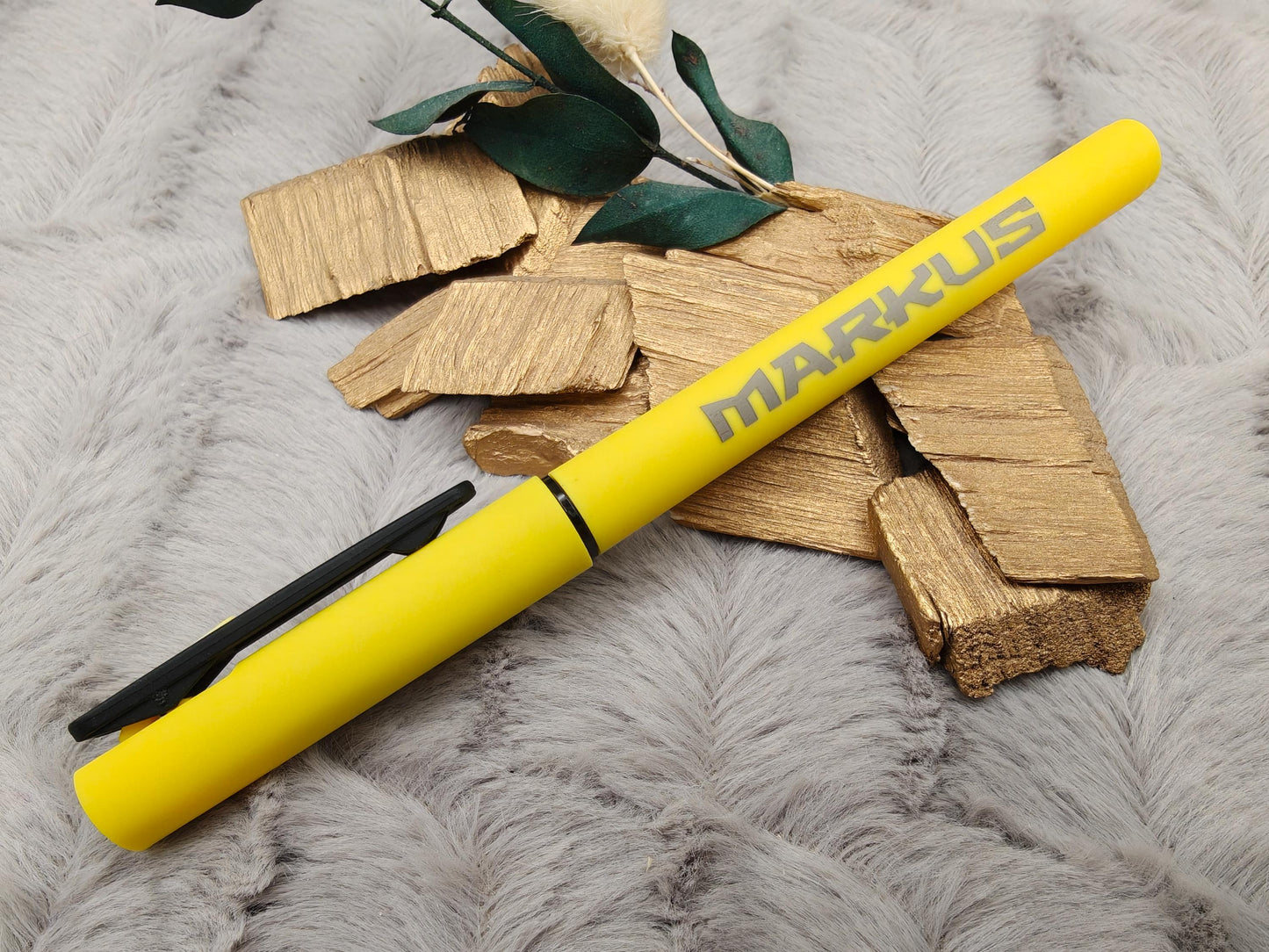 Gelschreiber personalisiert 8 verschiedene Farben gummierter Griff mit Gravur Kuli Stift Gastgeschenk Geschenk Kugelschreiber