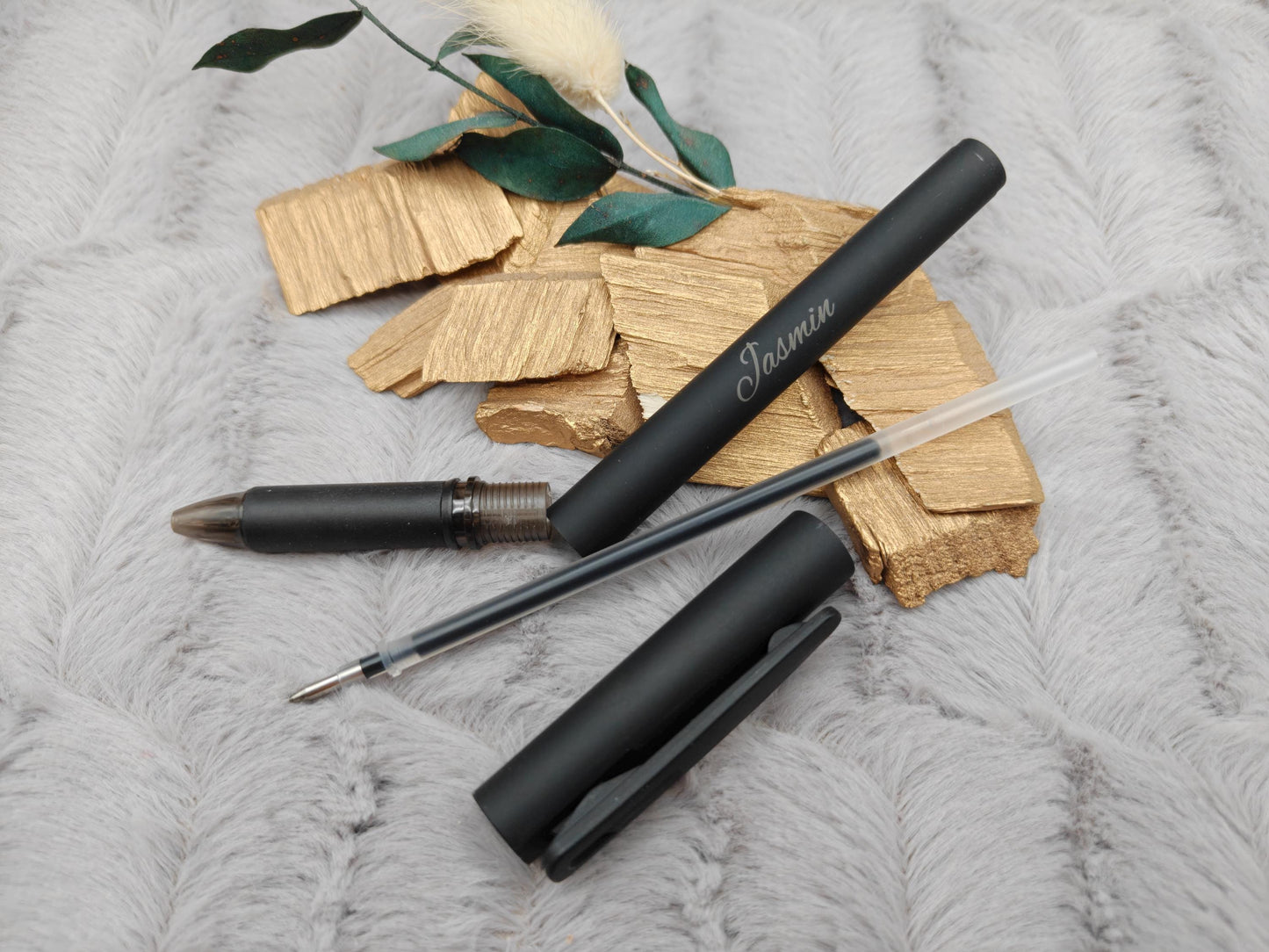 Gelschreiber personalisiert 8 verschiedene Farben gummierter Griff mit Gravur Kuli Stift Gastgeschenk Geschenk Kugelschreiber