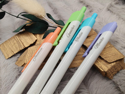 Kugelschreiber personalisiert 4 verschiedene Farben mit Gravur Kuli Stift Gastgeschenk Geschenk Kugelschreiber