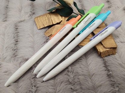 Kugelschreiber personalisiert 4 verschiedene Farben mit Gravur Kuli Stift Gastgeschenk Geschenk Kugelschreiber