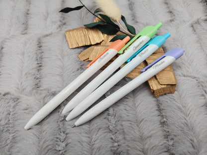 Kugelschreiber personalisiert 4 verschiedene Farben mit Gravur Kuli Stift Gastgeschenk Geschenk Kugelschreiber