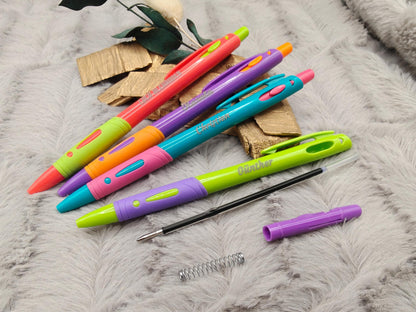 Gelschreiber personalisiert 4 schöne Farben gummierter Griff mit Gravur Kuli Stift Gastgeschenk Geschenk Kugelschreiber