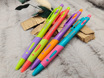 Gelschreiber personalisiert 4 schöne Farben gummierter Griff mit Gravur Kuli Stift Gastgeschenk Geschenk Kugelschreiber