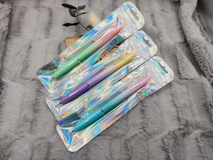 Gelschreiber personalisiert zarter Farbverlauf gummierter Griff mit Gravur Kuli Stift Gastgeschenk Geschenk
