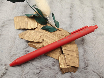 Gelschreiber personalisiert 10 Farben samtige Oberfläche mit Gravur Kuli Stift Gastgeschenk Geschenk Kugelschreiber
