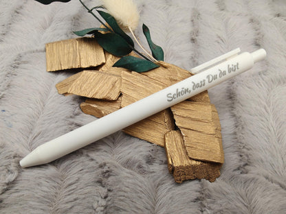 Gelschreiber personalisiert 10 Farben samtige Oberfläche mit Gravur Kuli Stift Gastgeschenk Geschenk Kugelschreiber